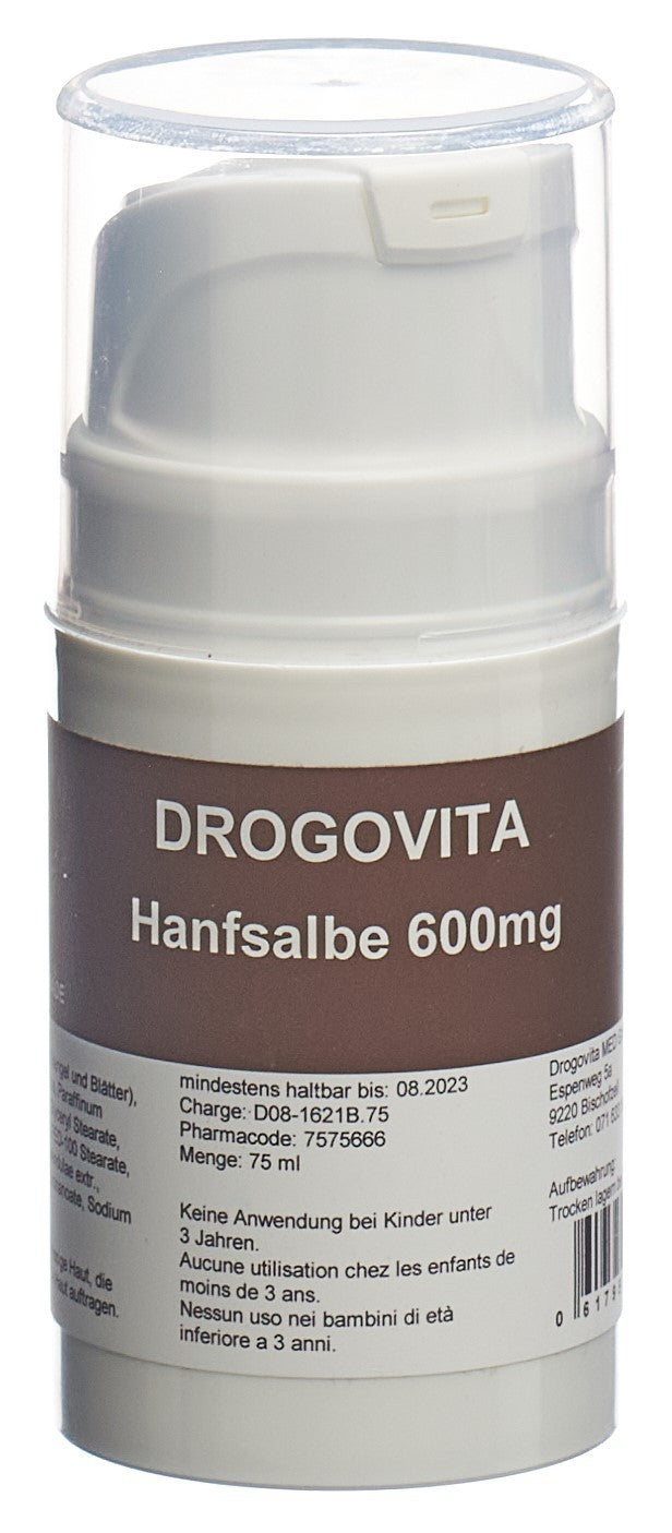 DROGOVITA Hanfsalbe 600mg Dispenser (75ml)