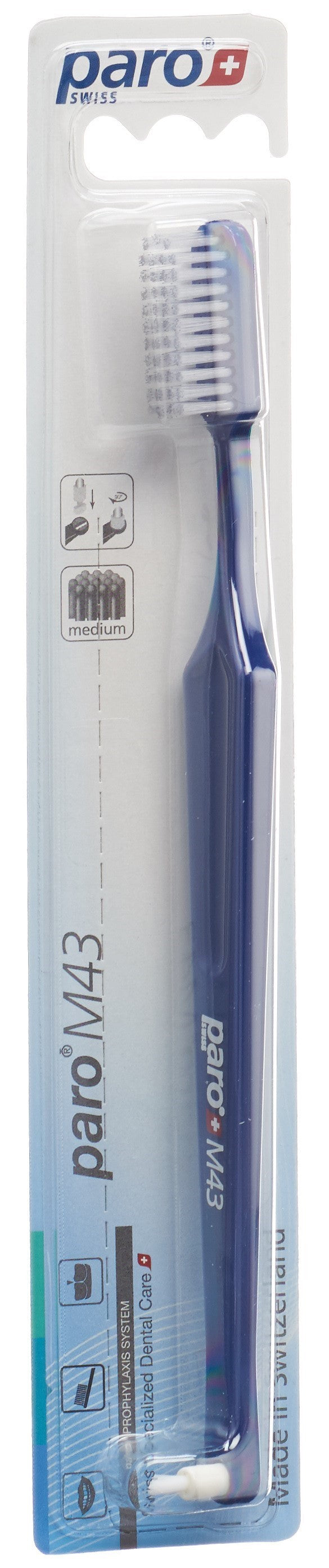 paro Zahnbürste M43 medium 4-reihig mit Interspace (1 Stk)