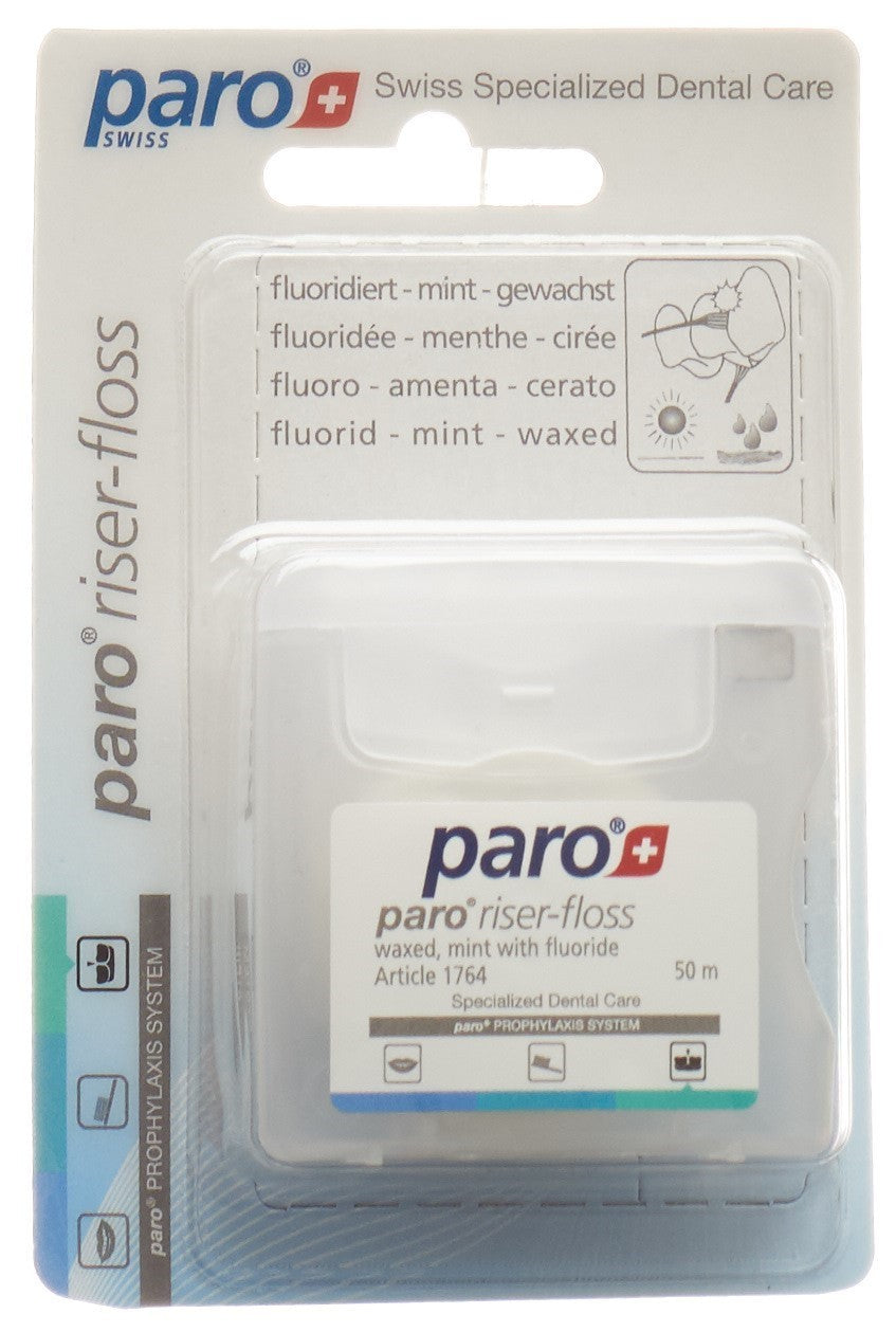 paro Riser Floss gewachst Mint mit Fluorid (50m)