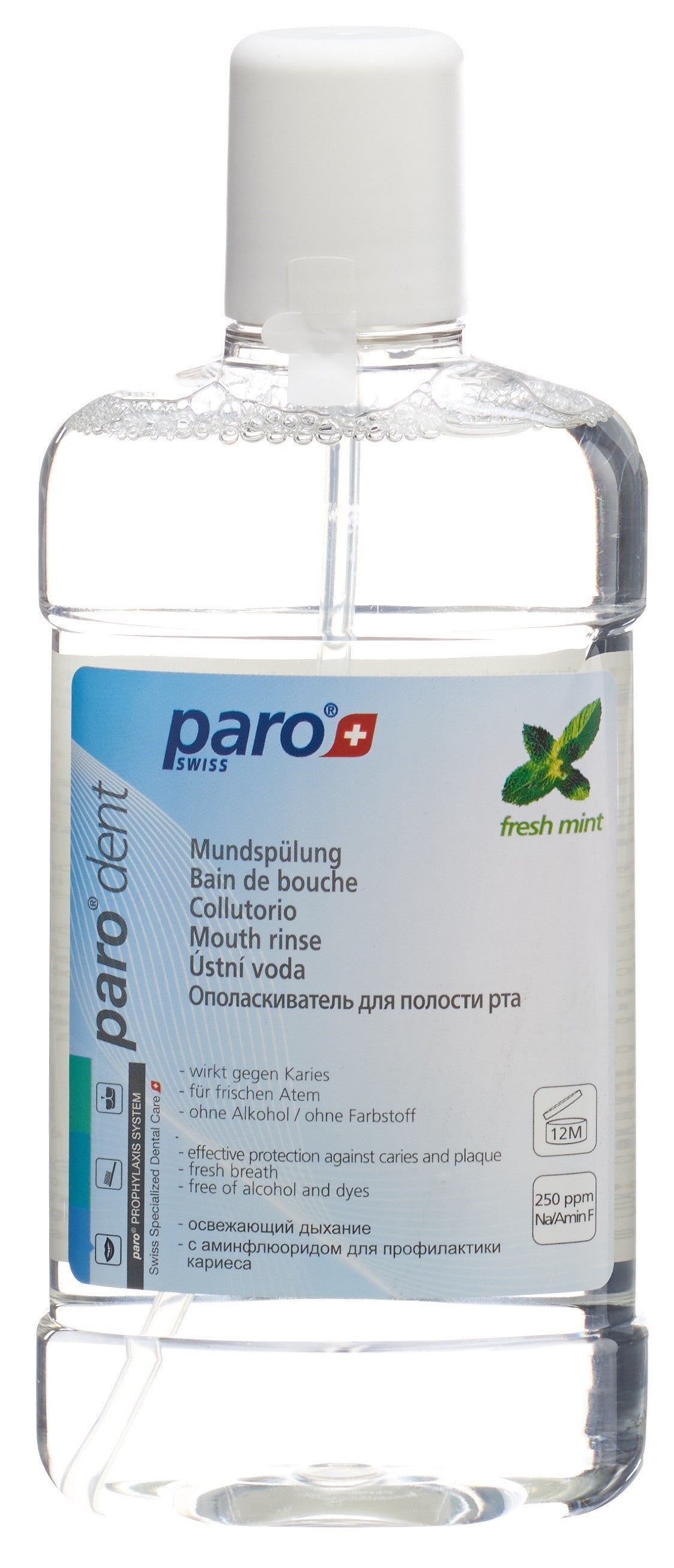 paro DENT Dentalspülung mit Aminfluorid (500ml)