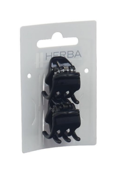 HERBA Ecofriendly Klammer 2.2cm schwarz (2 Stk)