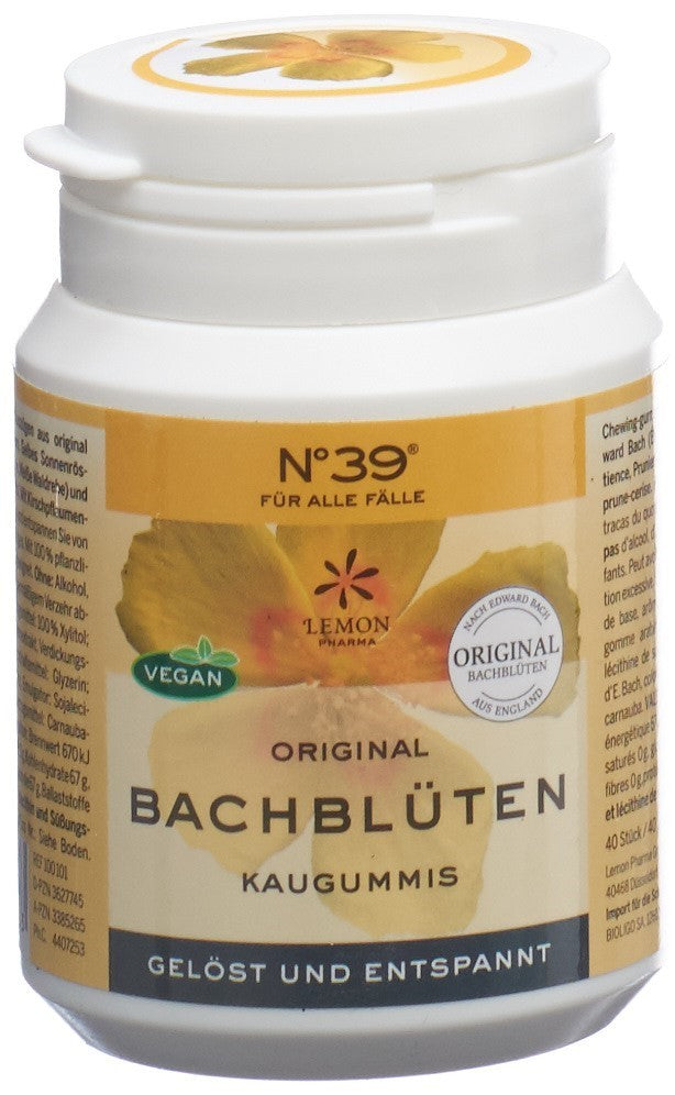 LEMON PHARMA Bachblüten Kaugummi Notfall (60g)