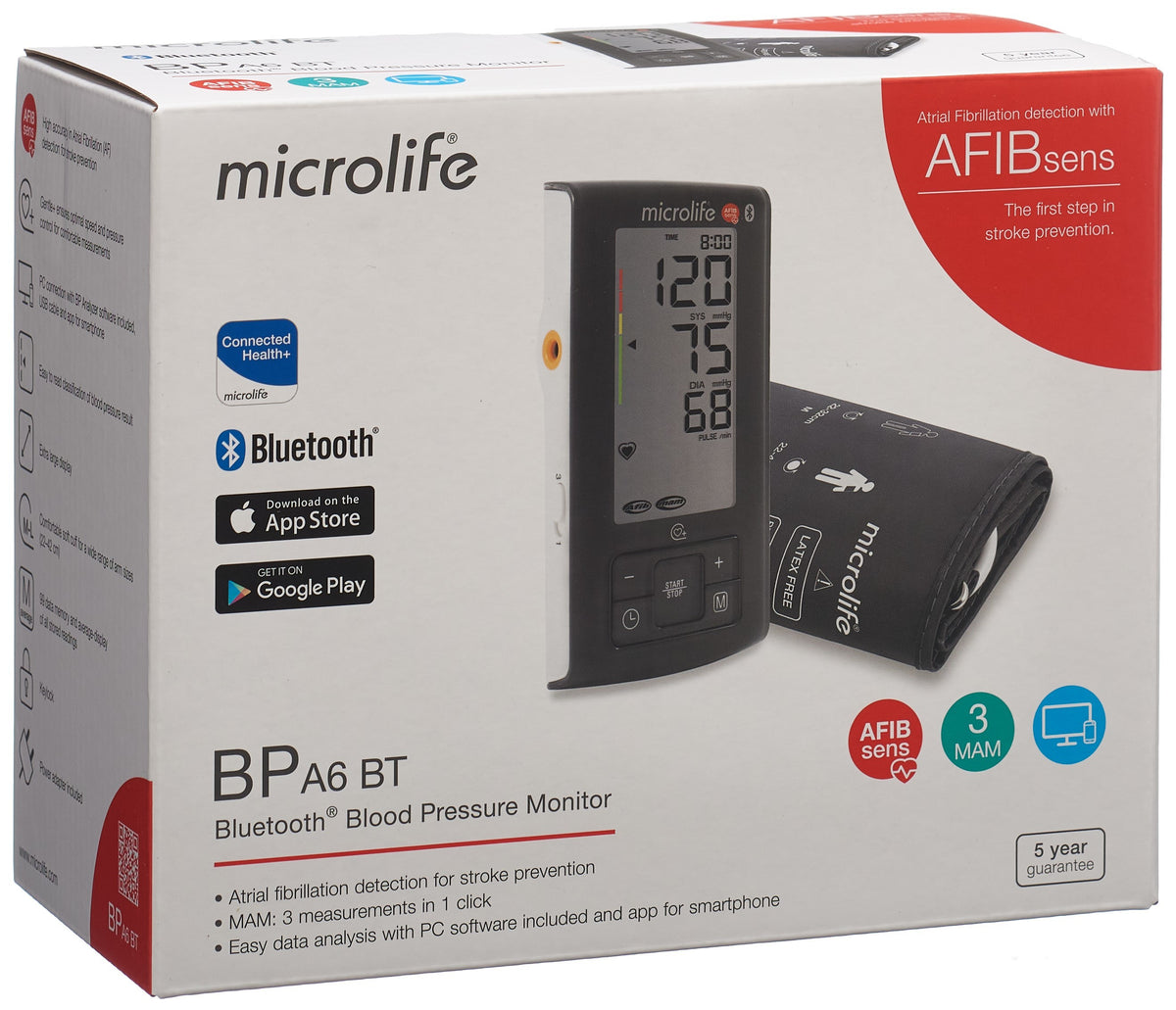 microlife Blutdruckmesser Afib A6 BT black (1 Stk)