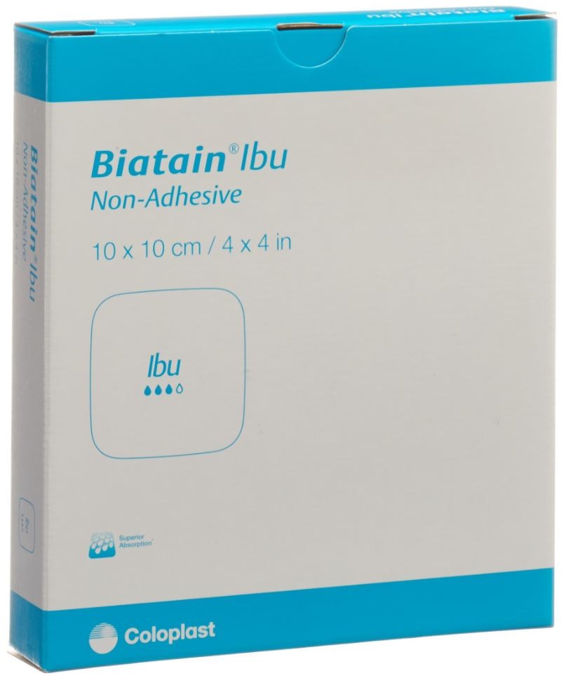 Biatain Ibu Non-Adhesive 10x10cm (5 Stk)