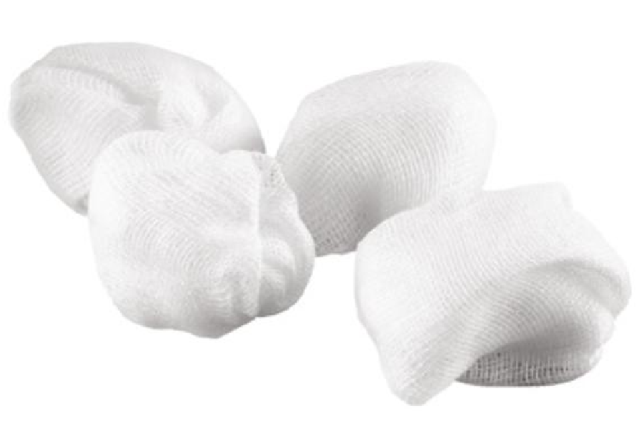 ASKINA Schlinggazetupfer pflaumengross steril (4 Stk)