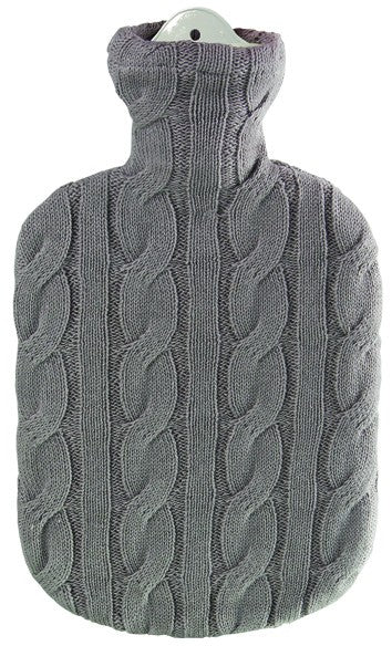 Sänger Wärmflasche 2l Strickbezug Zopf dunkelbe (1 Stk)