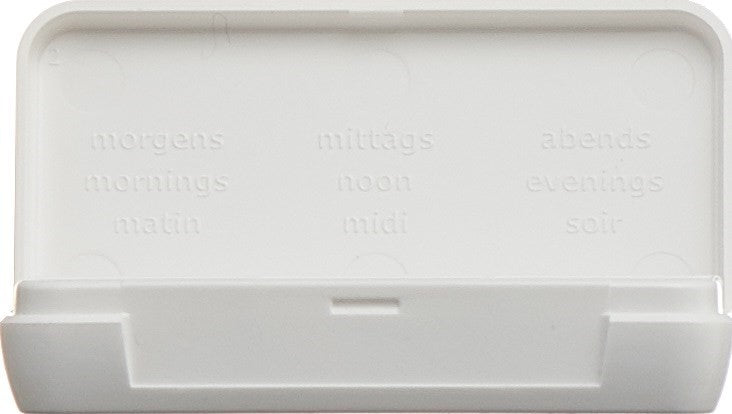 SUPAIR Tablettendose petit 1 Tag 3 Fächer weiss (1 Stk)
