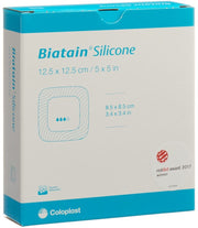 Biatain Silicone Schaumverband 12.5x12.5cm selbstklebend (10 Stk)