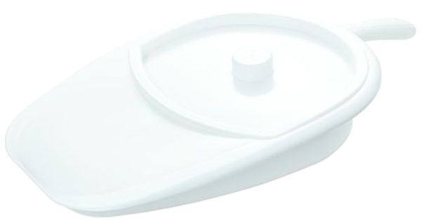 VITILITY Bettpfanne mit Deckel weiss (1 Stk)