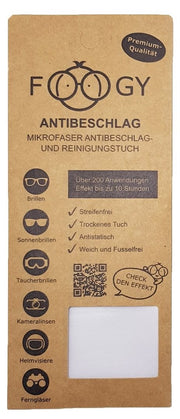 FOOGY Antibeschlag Reinigungstuch aus Mikrofasern (1 Stk)