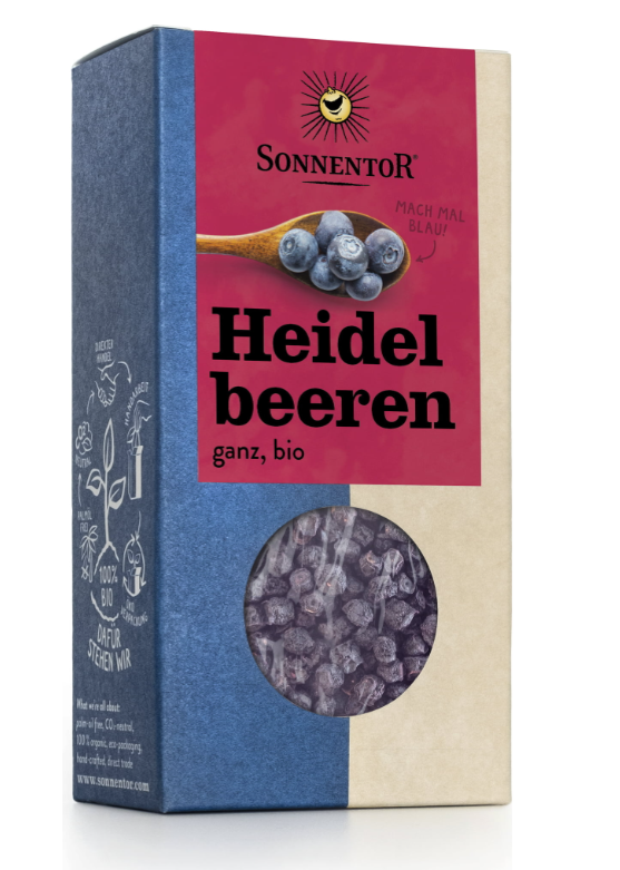 SONNENTOR Heidelbeeren ganz BIO Beutel (45g)