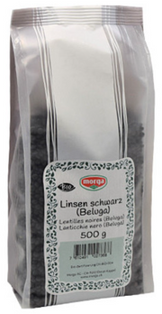 morga Bio Linsen schwarz Beluga (500g)