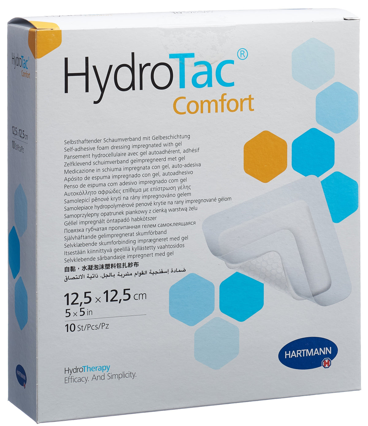 Hydrotac Comfort Wundverband 12.5x12.5cm (10 Stk)