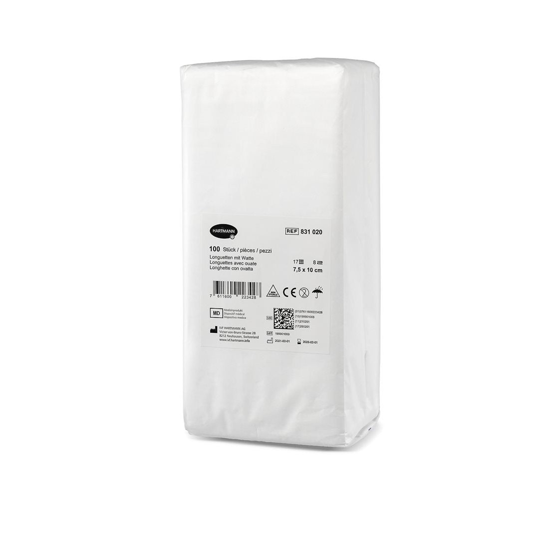 IVF Faltkompresse Watte T17 7.5x10cm 8-fach (100 Stk)