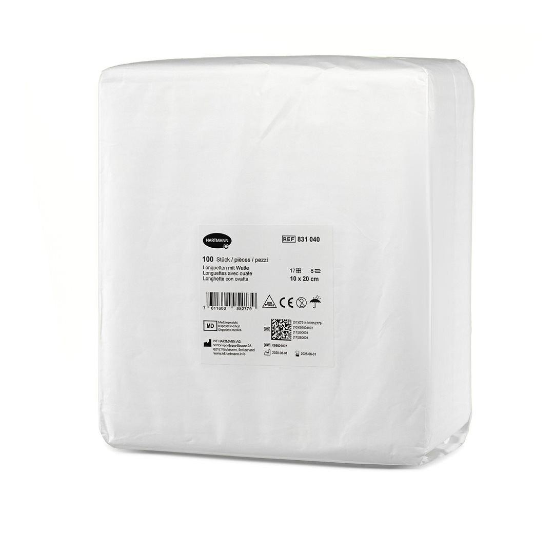 IVF Longuetten Watte T17 10x20cm 8-fach (100 Stk)