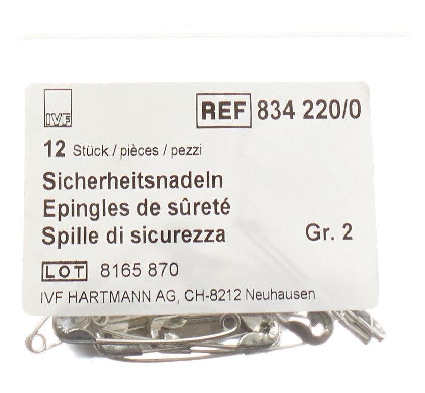 IVF Sicherheitsnadeln Gr2 38mm Btl (12 Stk)