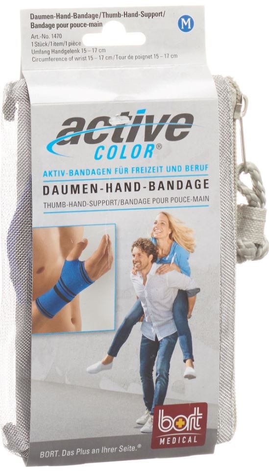Bort ActiveColor Daumen-Hand M blau (1 Stk)