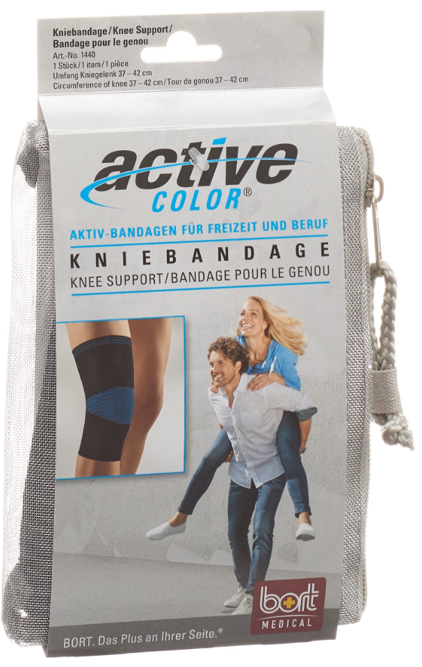 Bort ActiveColor Kniebandage S -32cm schwarz (1 Stk)