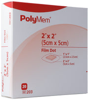 PolyMem Adhesive Wundverband 5x5cm film steril (20 Stk)