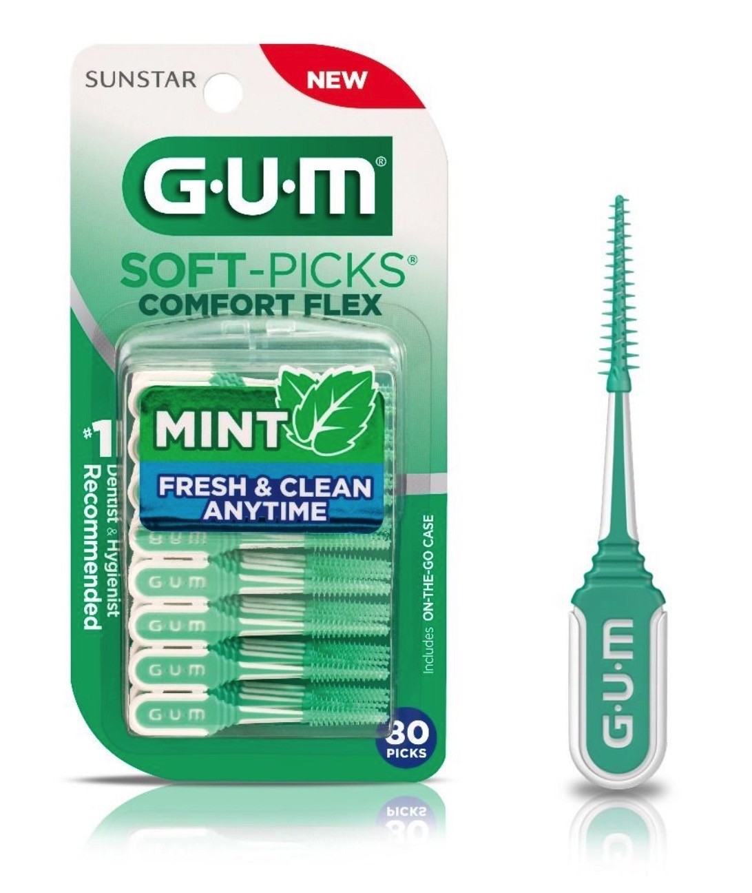 SUNSTAR GUM Soft-Picks Comfort Flex Large Mint (6 Stk)