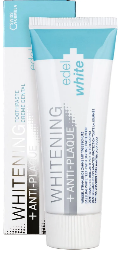 edel+white Anti-Plaque und Whitening Zahnpasta (75ml)