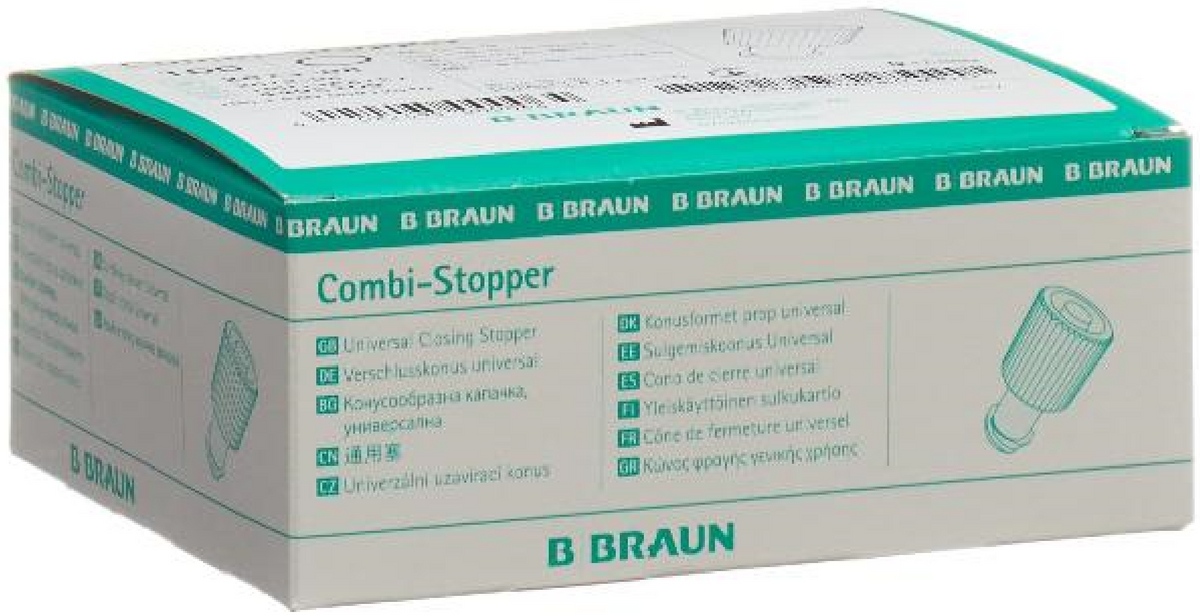 B. BRAUN Combi Verschlusskonus weiss Luer Lock (100 Stk)