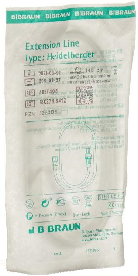 B. BRAUN Extension Heidelberger 140cm Luer Lock (1 Stk)