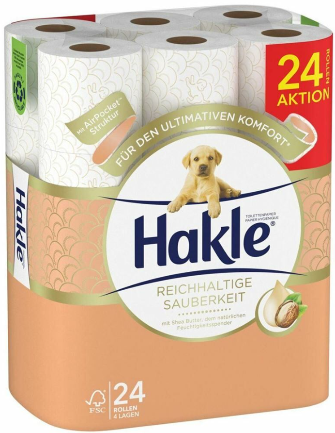 Hakle Reichhaltige Sauberkeit Shea Butter Rolle (24 Stk)