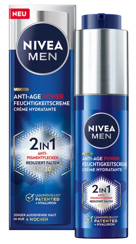 NIVEA Men Anti-Age Power Luminous Feuchtigcreme Dispenser (50ml)