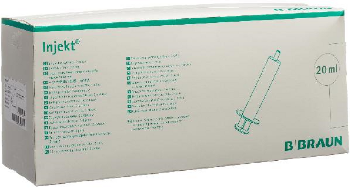 B. BRAUN Injekt Spritze 20ml Luer-Lock (100 Stk)