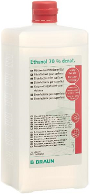 BRAUN Ethanol 70 % für Flächen Ovalflasche (1l)