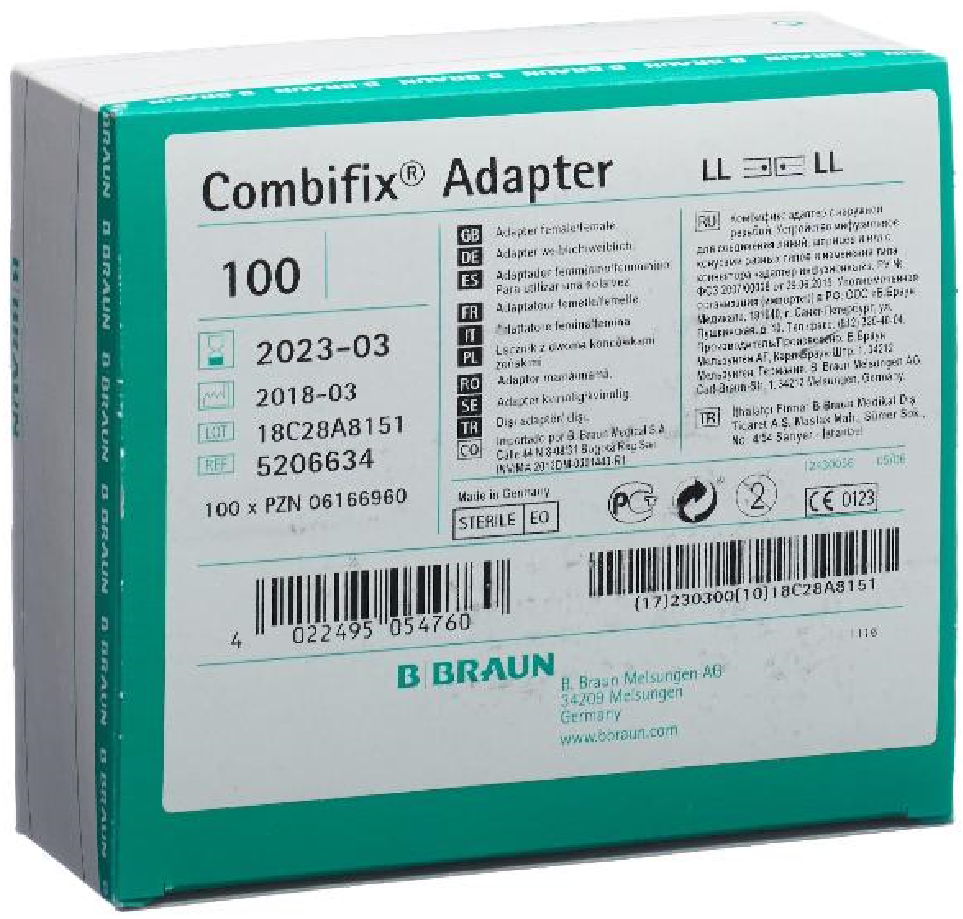 BRAUN Combifix Adapter Luer Lock weiblich/weiblich (100 Stk)