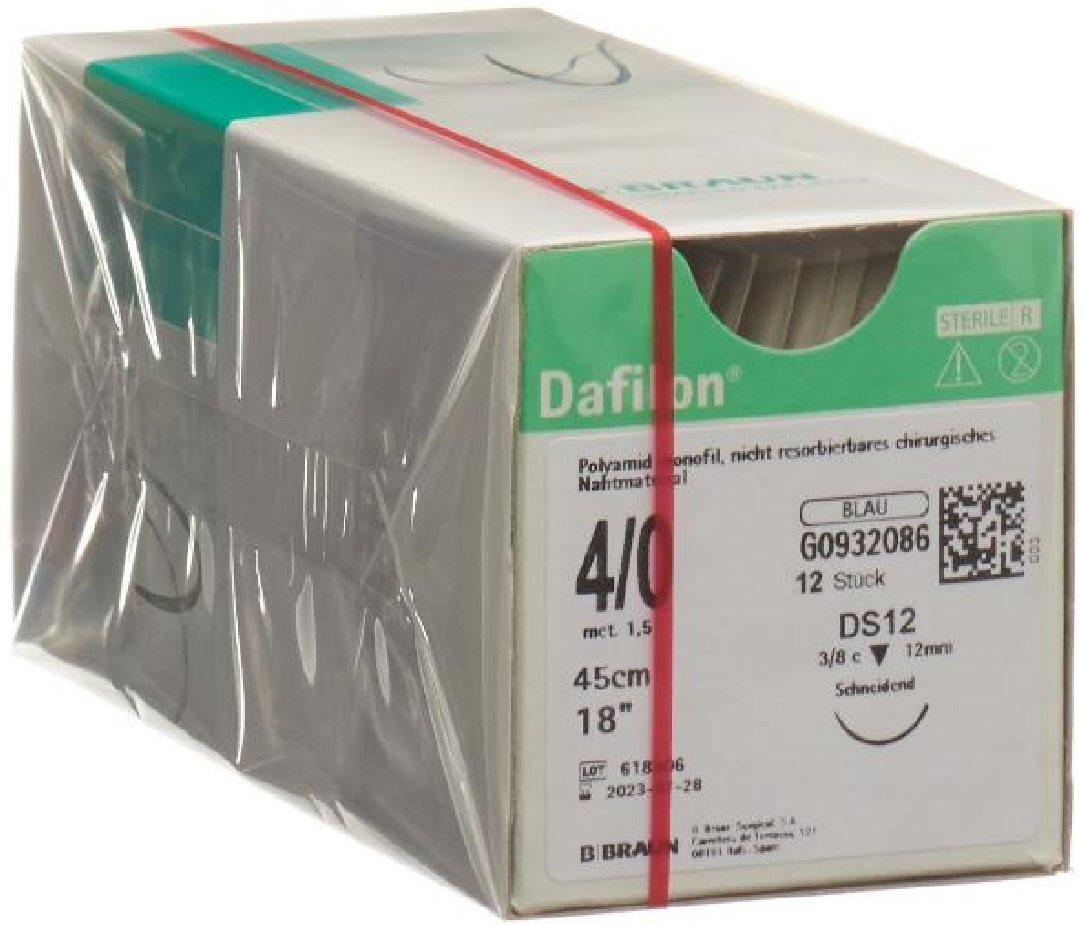 BRAUN DAFILON 45cm blau DS 12 4-0 (12 Stk)