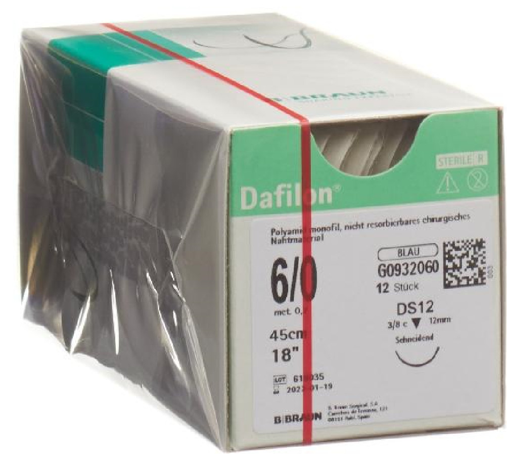 BRAUN DAFILON 45cm blau DS 12 6-0 (12 Stk)