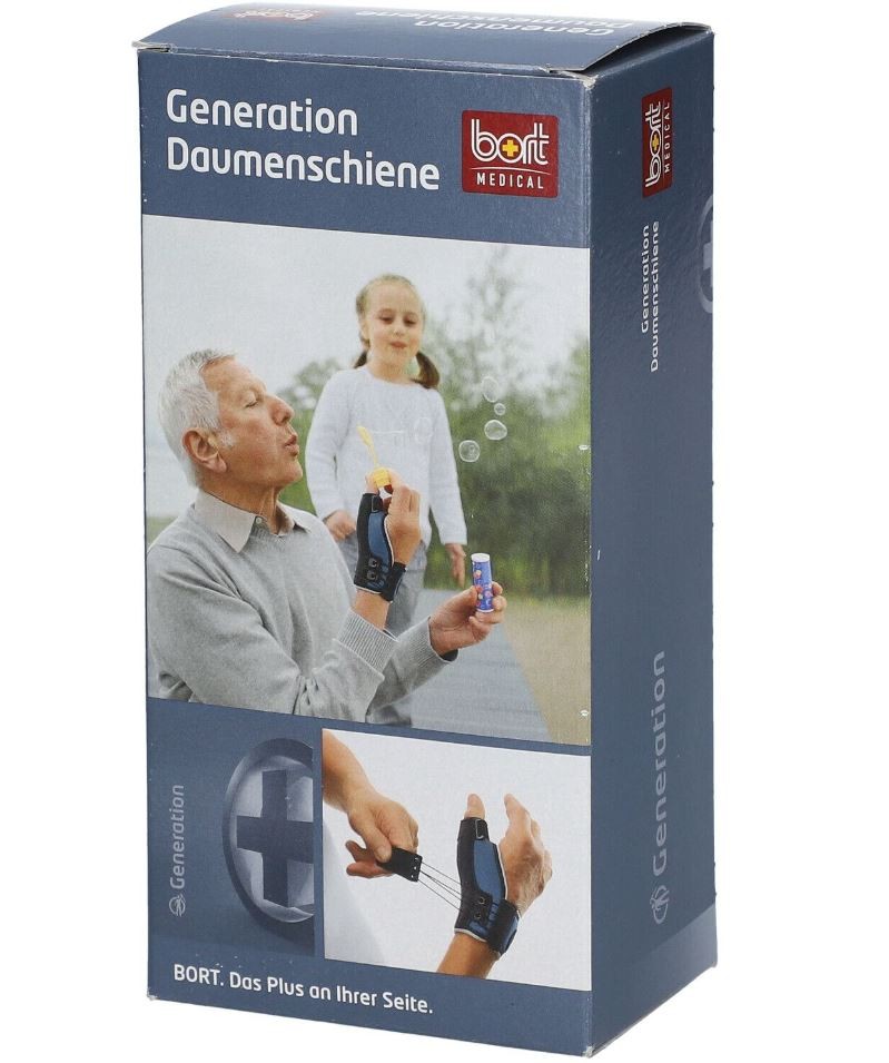 Bort Generation Daumenschiene S links blau (1 Stk)