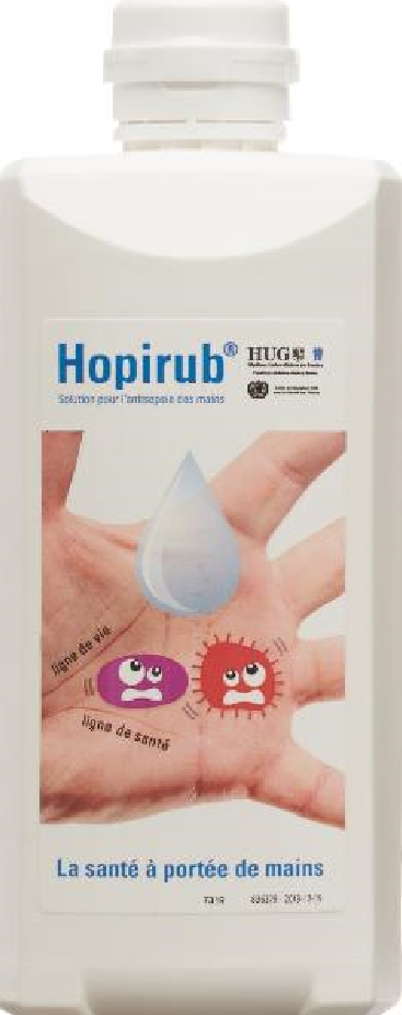 Hopirub Händedesinfektion Ovalflasche (500ml)