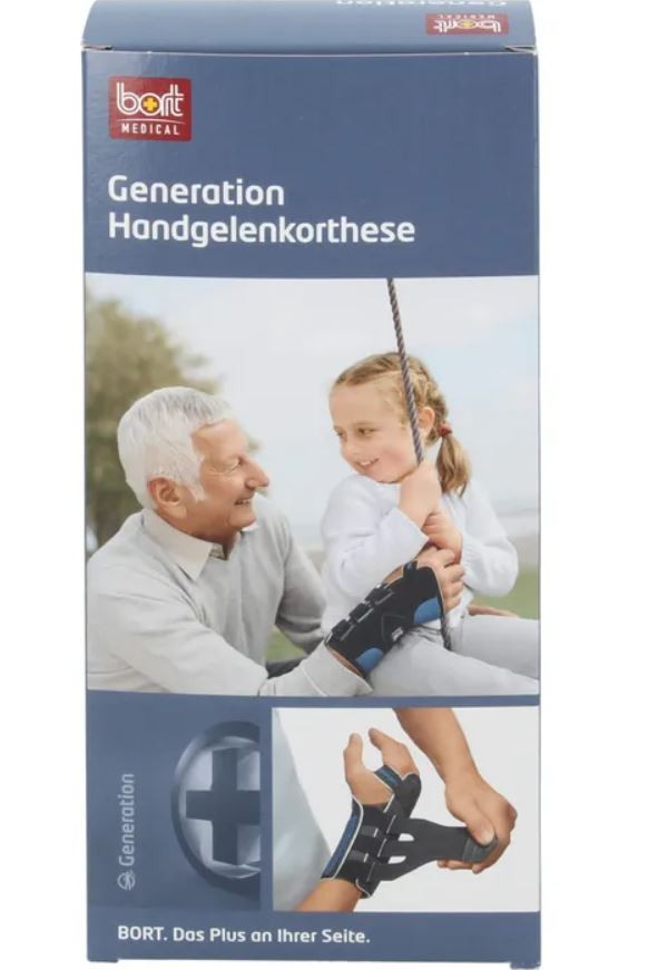 Bort Generation Handgelenkbandage S rechts blau (1 Stk)
