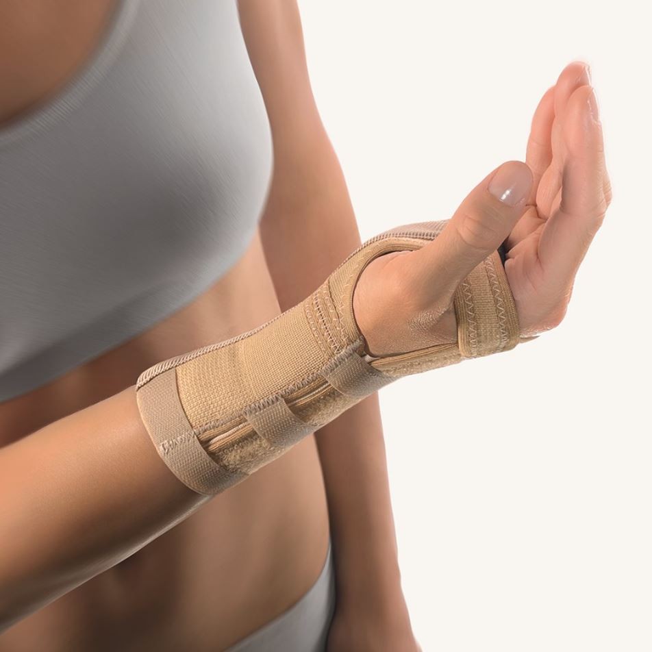 Bort Handgelenkstütze Schiene links S -17cm beige (1 Stk)