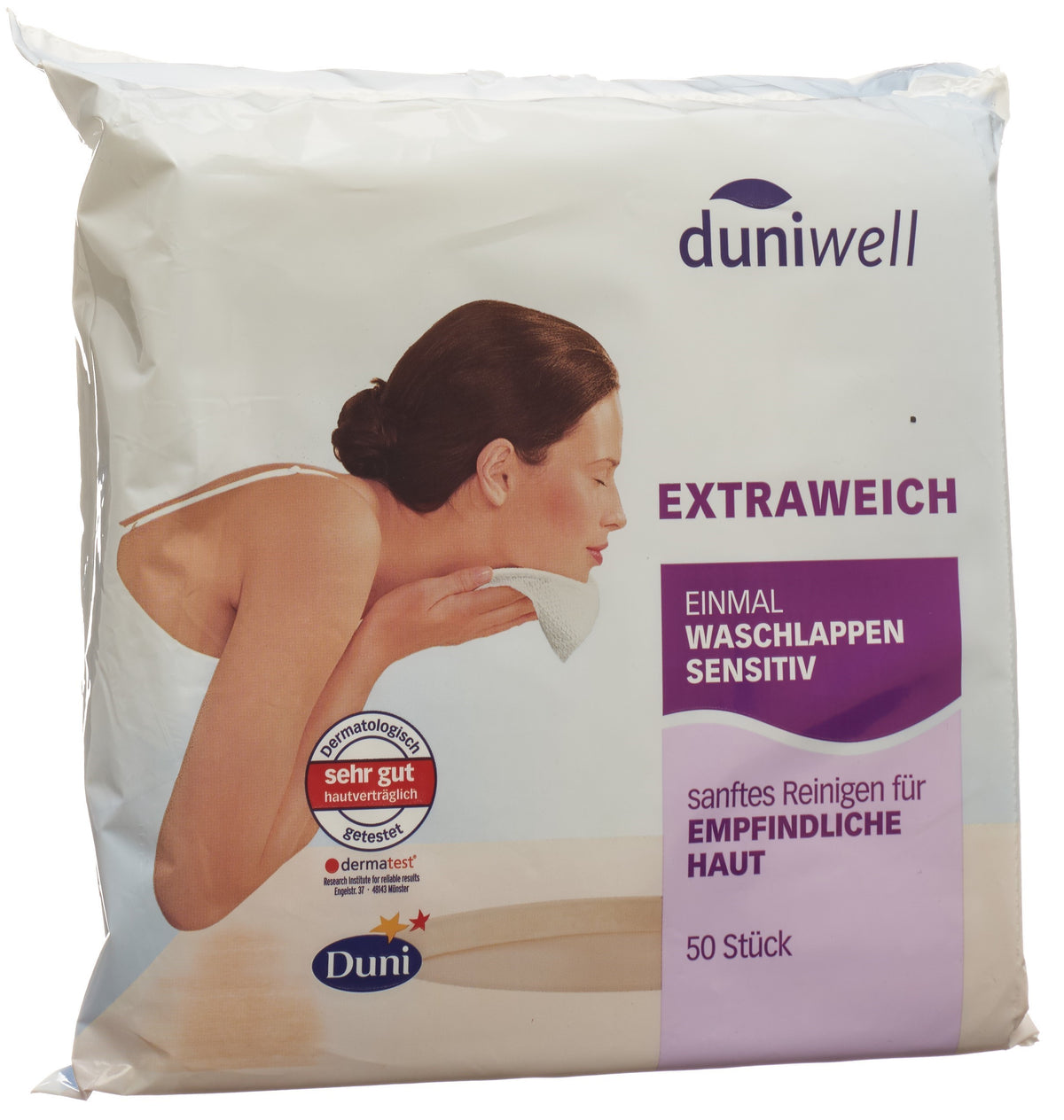 duniwell Einmal Waschlappen sensitiv (50 Stk)