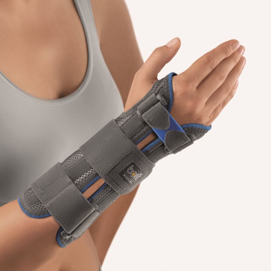 Bort Manustabil Handgelenkbandage -19cm Grösse M 25cm grau (1 Stk)