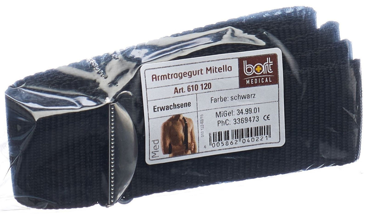 Bort Mitella Armtragegurt Erwachsene 3.5cm schwarz (1 Stk)