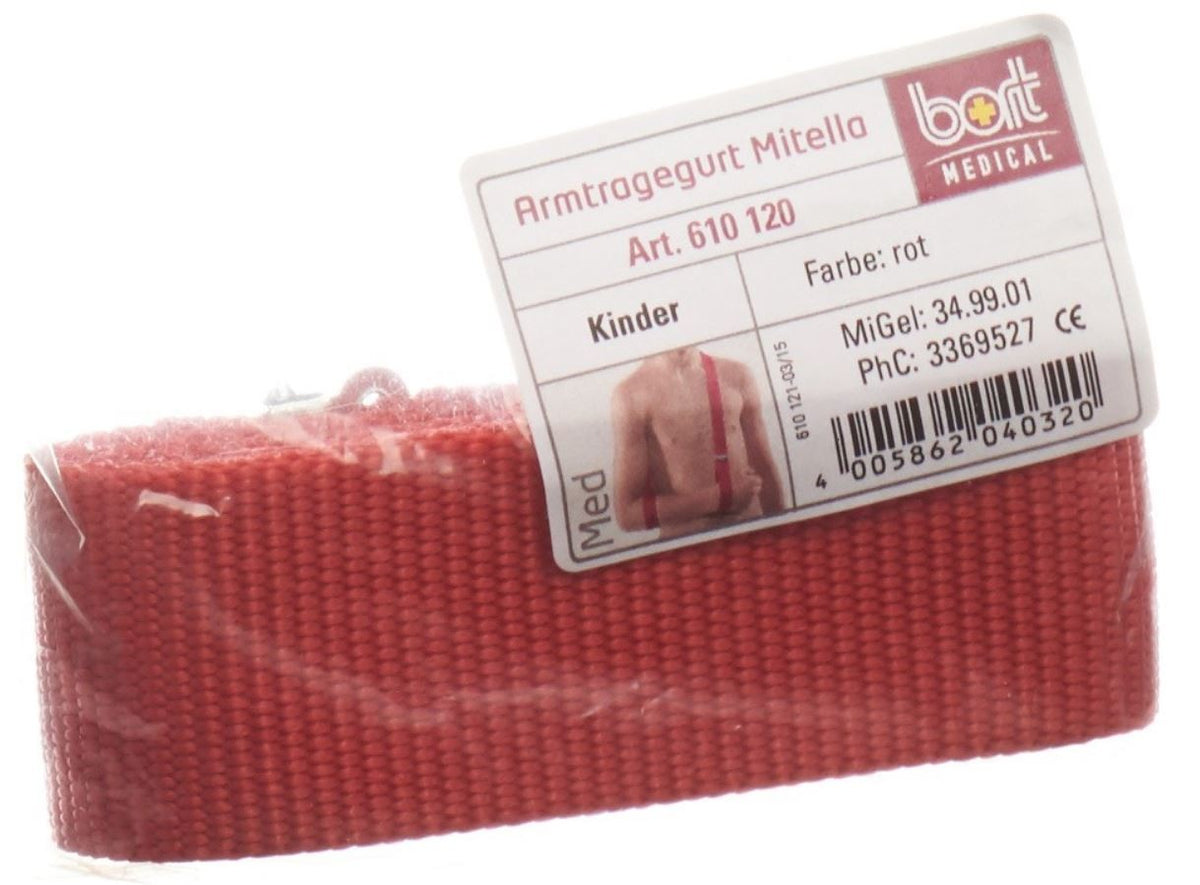 Bort Mitella Armtragegurt Kids 3.5cm rot (1 Stk)