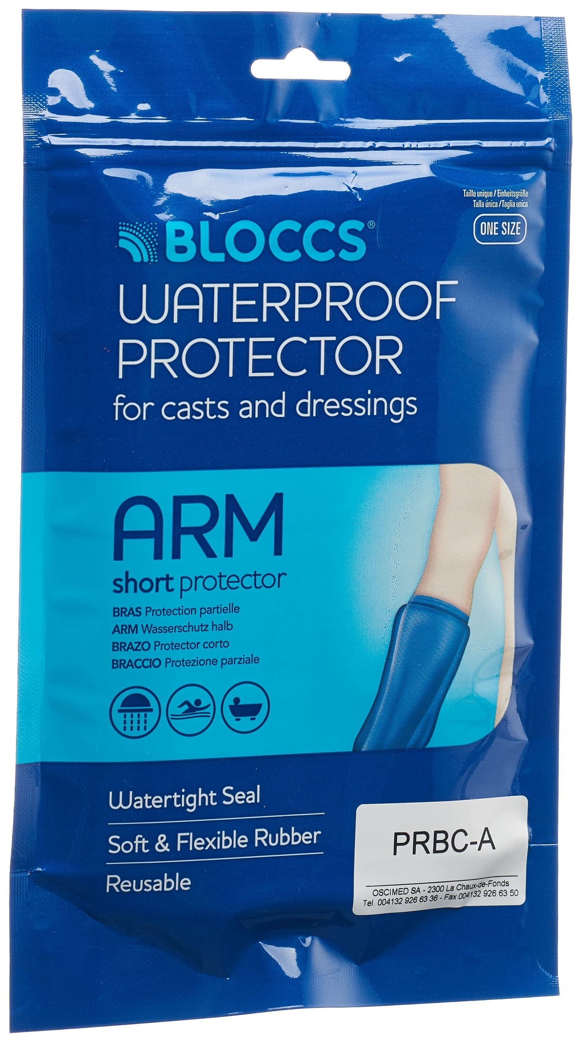 BLOCCS Bad Dusch Wasserschutz Arm 25-42/53cm Erwachsene