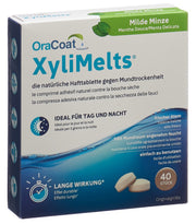 XyliMelts Hafttabletten Mundtrockenheit Minze (40 Stk)