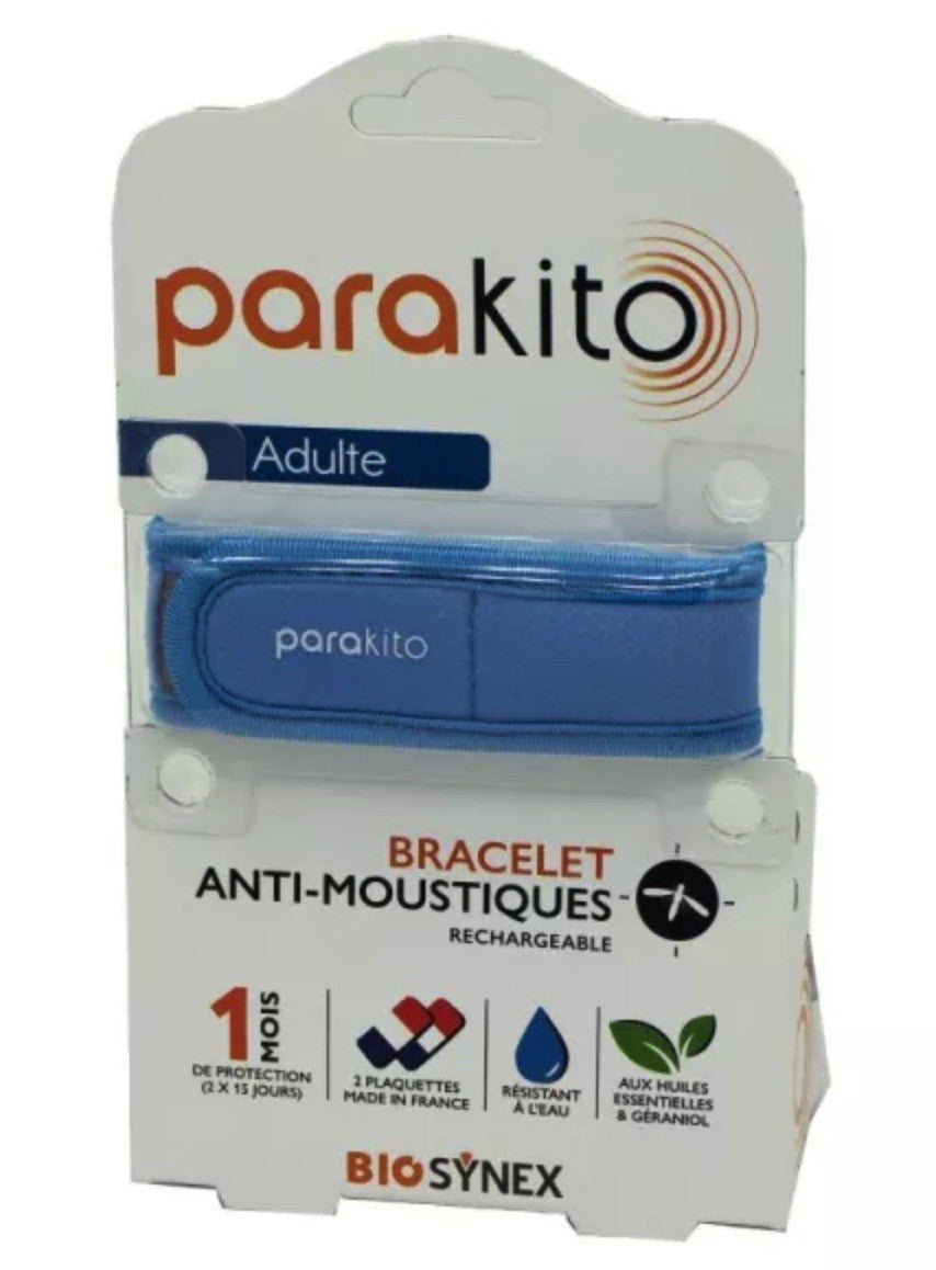 PARAKITO Mückenarmband Erwachsene blau (1 Stk)