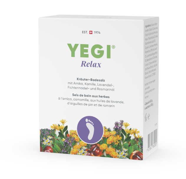Yegi Relax Kräuter Fussbadesalz  (4x50g)