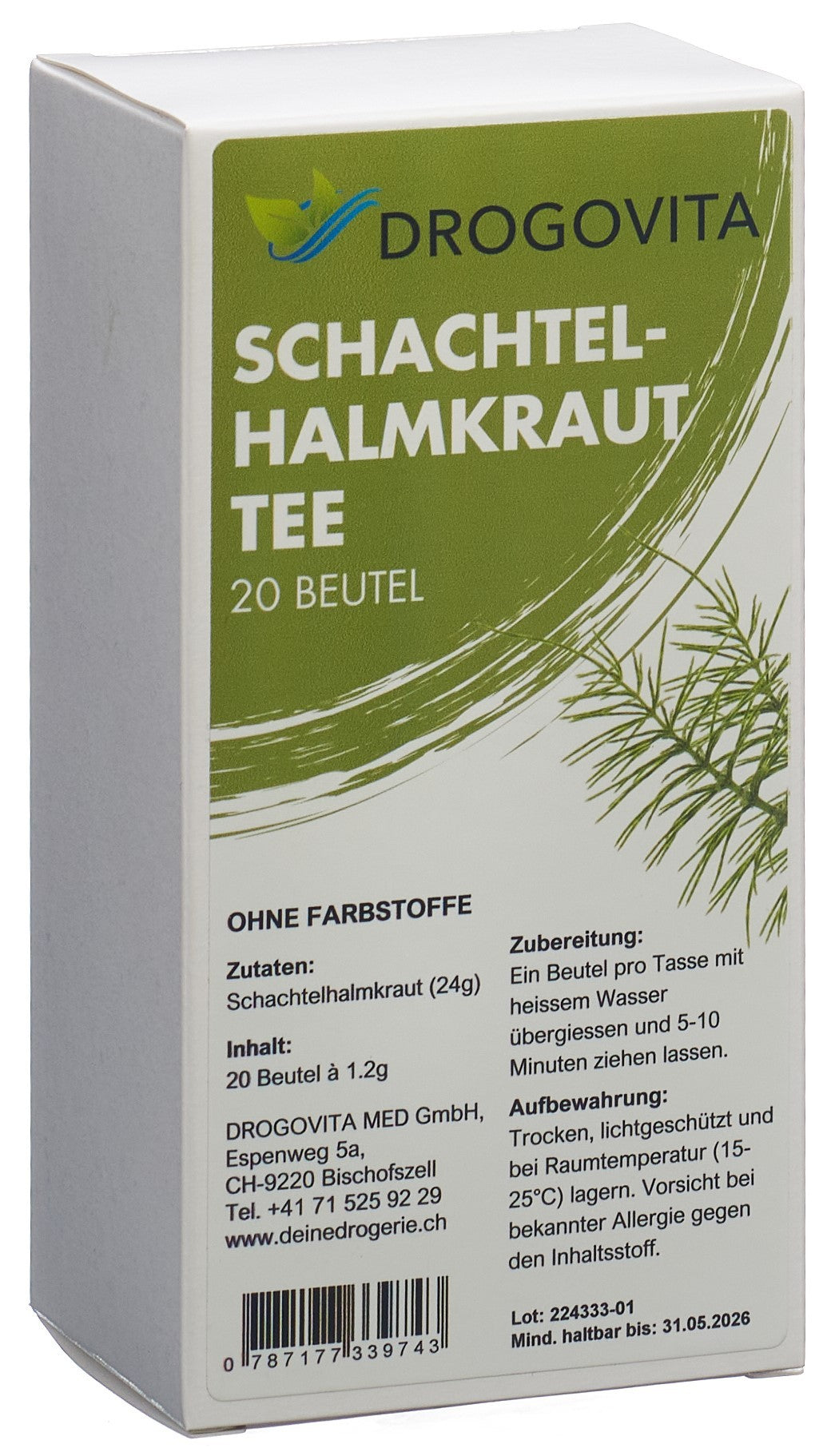 Drogovita Schachtelhalm Tee (20 Beutel)