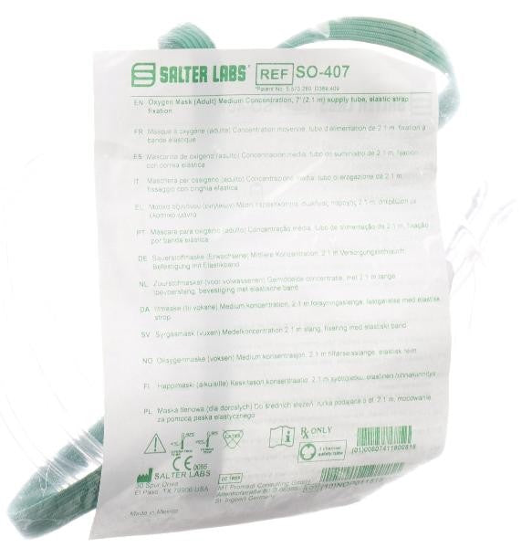 SALTER LABS Sauerstoffmaske und Schlauch 2.1m (1 Stk)