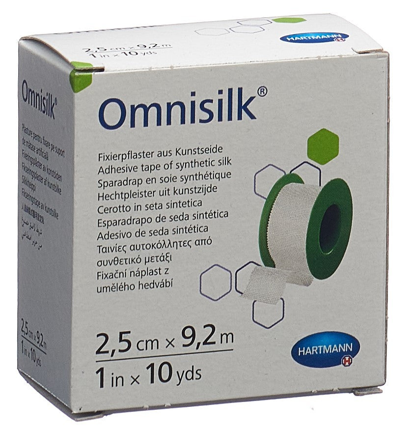 Omnisilk Fixierpflaster aus Kunstseide (2.5cmx9.2m)