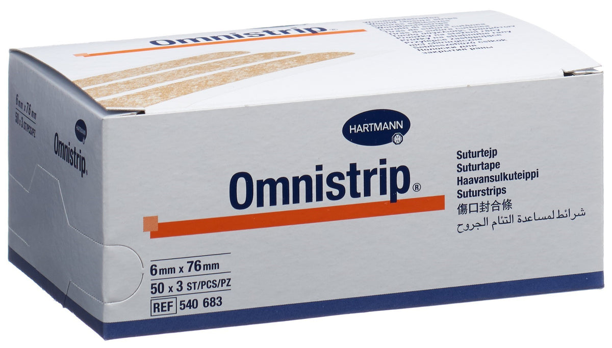 Omnistrip Wundnahtstreifen 6x76mm (150 Stk)